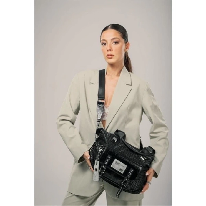 Wawin Siyah Cilt Omuz Çantası