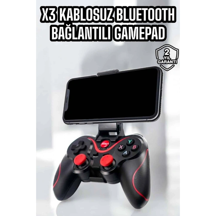 X3 Gamepad Oyun Kolu Bluetooth Bağlantılı Gamestick Android Uyumlu
