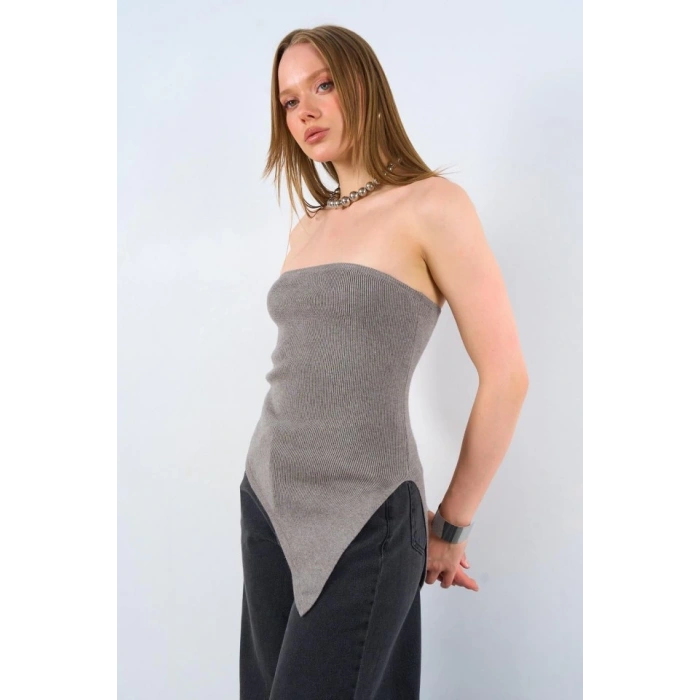 Yanı Uzun Atlet - Orta Gri