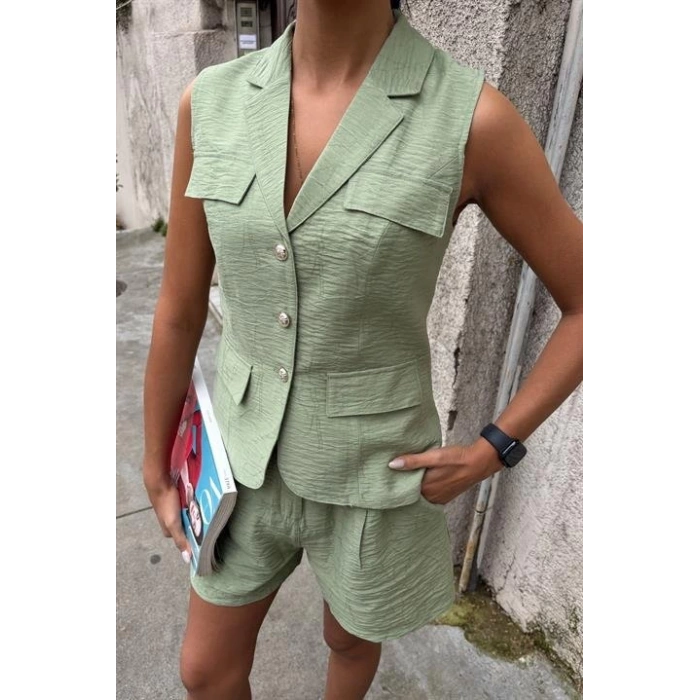 Yelek Şort Viscon Takım 10156-17