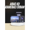 1080p Sürüş Kaydedici 2 İnç Araç Araba Ön İç Arka DVR IPS Ekran