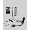 4 Parça RGB LED Araç İçi Aydınlatma Sistemi