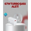 67 Watt Type C Şarj Adaptörü Asus Zenfone 7 8 9 Uyumlu