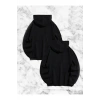 Örümcek Baskılı Sevgili Çift Kombini Kapüşonlu Sweatshirt - Hodie - Siyah