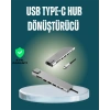 USB‑C Çoklu Bağlantı Merkezi – 5 Gbps, 100‑240 V, Sağlam Eloksal Tasarım