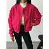 BOMBER MONT CYRUS KUMAŞ - Fuşya