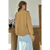 Camel Çift Katlı Kısa Ceket