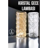 Gece Lambası Kristal Lamba Dokunmatik Şarjlı Hediyelik