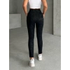 Gizli yan fermuarlı bulut desenli tayt siyah h248638