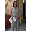 Halter Yaka Yelekli Modal Takım 10144