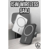 İOS Uyumlu Manyetik Tasarım Magsafe İphone 12/13/14/15 araç şarjı