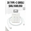 Iphone Uyumlu İOS Uyumlu Lightning Hızlı Şarj Tye C Lightning Şarj Kablosu