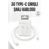 Iphone Uyumlu İOS Uyumlu Lightning Hızlı Şarj Tye C Lightning Şarj Kablosu