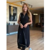 Kadın Modal Kumaş Fermuarlı Kolsuz Midi Boy Elbise