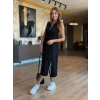 Kadın Modal Kumaş Fermuarlı Kolsuz Midi Boy Elbise