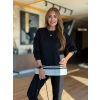 Kadın Uzun Kollu Bisiklet Yaka Ribana Detay Sweat Ve Pantolon Ikili Takım
