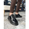KB-703 Kuback Kömür Rugan Lastikli Günlük Erkek Ayakkabı