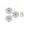 Led Lamba 3lü Uzaktan Kumandalı Yapışkanlı