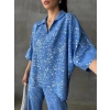 VARAKLI BLUZ PANTOLON TAKIM - Mavi