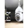 Wifi Kamera Duylu Ampul Görünümlü 360 Derece Dönebilen Ev Kamerası