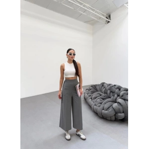 230 Gr Poly Viscose Full Lycra Metal Toka Aksesuarli Pantolon