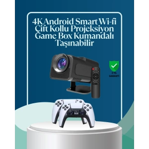 450 ANSI Lümen, 4K Destekli Kompakt Ev Projektörü