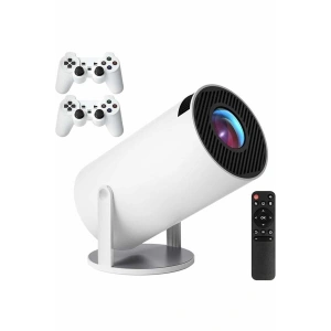 4K Wireless Çift Kollu Kumandalı Oyun Projeksiyonu Retro Video Oyunu