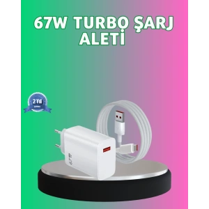 67 Watt Güçlü Turbo Şarj Aleti Samsung Note 10 Note 20 Uyumlu