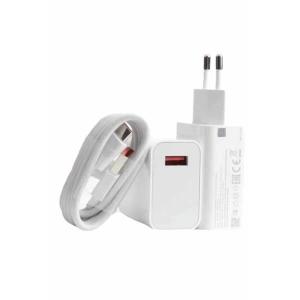 Beyaz Ultra Plus Hızlı Şarj Seti Şarj Adaptörü ve Kablosu 67W