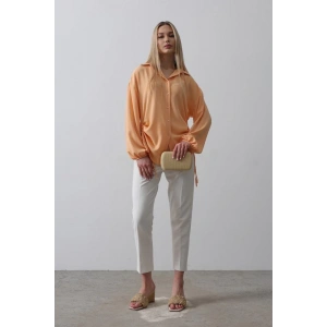 Biye Detaylı Ayrobin Gömlek - Somon