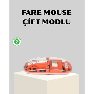 Bluetooth 5.0 & 2.4GHz Kablosuz Fare – 3 Cihaz Bağlantılı, Hızlı Geçiş, USB Alıcılı