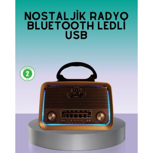 Bluetooth Özellikli Nostalji Radyo 3 Bant FM AM SW