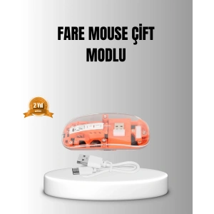 Çift Modlu Kablosuz Bluetooth 5.0 + 2.4GHz Mouse – 3 Cihaz Bağlantılı, Hızlı Geçiş Düğmeli