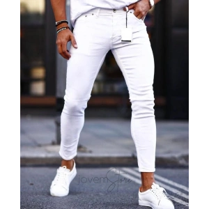 Erkek Beyaz Skinny Jean