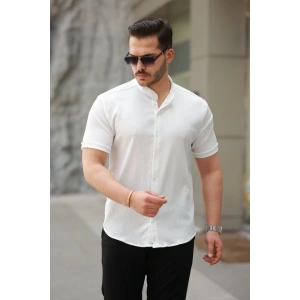 Erkek Hakim Yaka Kısa Kollu Gömlek