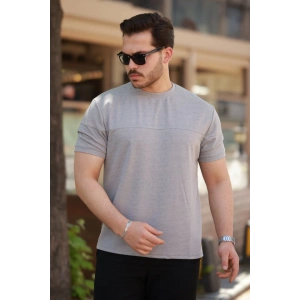 Erkek Oversize Bisiklet Yaka Kısa Kollu T-shirt