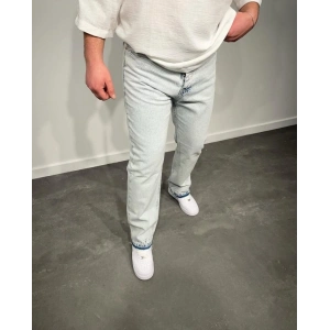 Erkek Paça Detaylı Baggy Jean