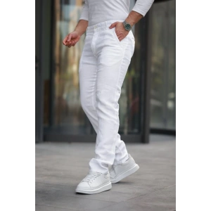 Erkek Rahat Keten Pantolon