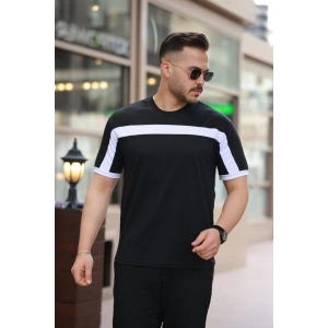 Erkek şerit Detaylı Kısa Kollu T-shirt