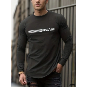 Erkek Uzun Kollu Bisiklet Yaka Viskon Bluz