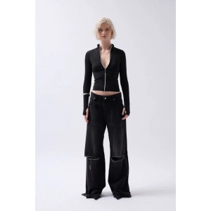 Fermuar Detaylı Bluz