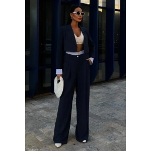 Garni Detaylı Crop Ceketli Takım 10075