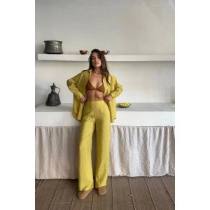 GÖMLEK-PANTOLON TAKIM CUPRA KUMAŞ - Yağ Yeşili