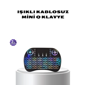 Işıklı Q Klavye – Entegre Touchpad, Ergonomik Tasarım ve Türkçe Karakter Desteği