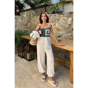 Jasmin Süzüneli Keten Tulum 1280-08