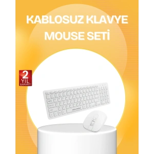 Kablosuz Klavye Mouse Takımı - Ergonomik, Sessiz ve Enerji Tasarruflu
