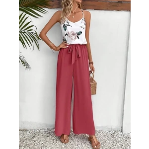 Kadın Ip Askılı V Yakalı Süprem Bluz Ve Aerobin Pantolon Ikili Takım