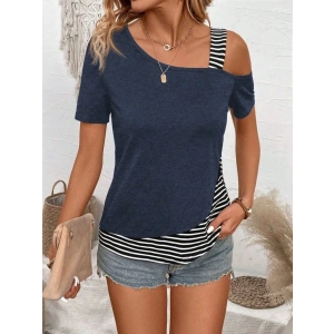 Kadın Kısa Kollu Omuzdan Askılı Viskon Bluz