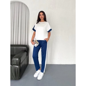 Kadın Modal Dokulu Kumaş Yanı şeritli Takım