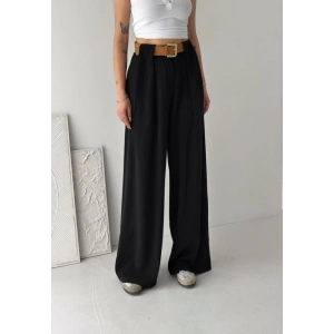 Kadın Pileli Kemerli Pantolon